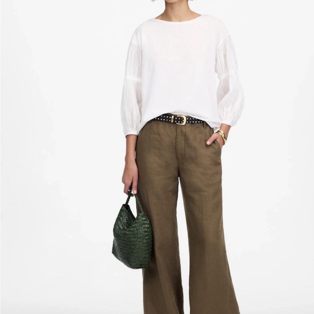 Madewell NWT XS Puff-Sleeve Drop-Shoulder Knit Top